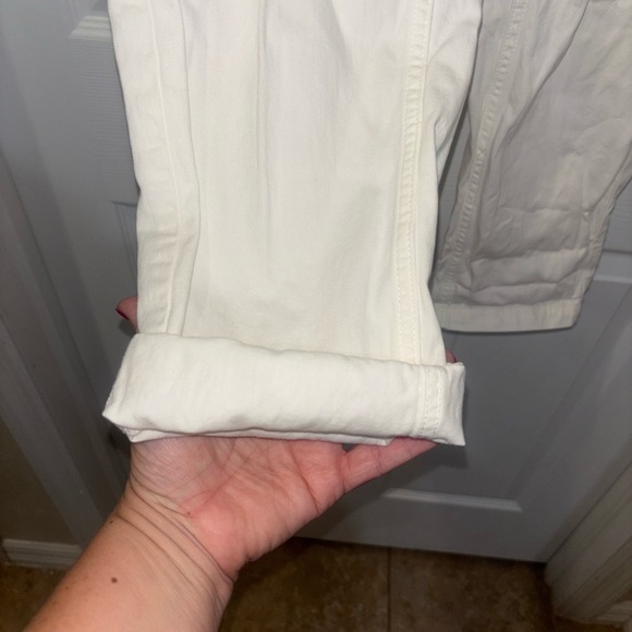 Aerie Beach Pants White linen Distressed - Picture 5 of 13